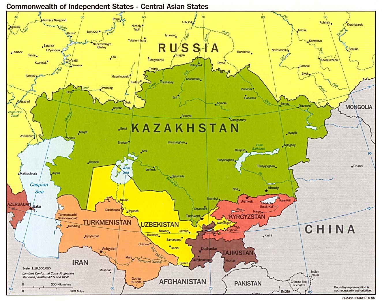 Map Of Central Asian Republics 79