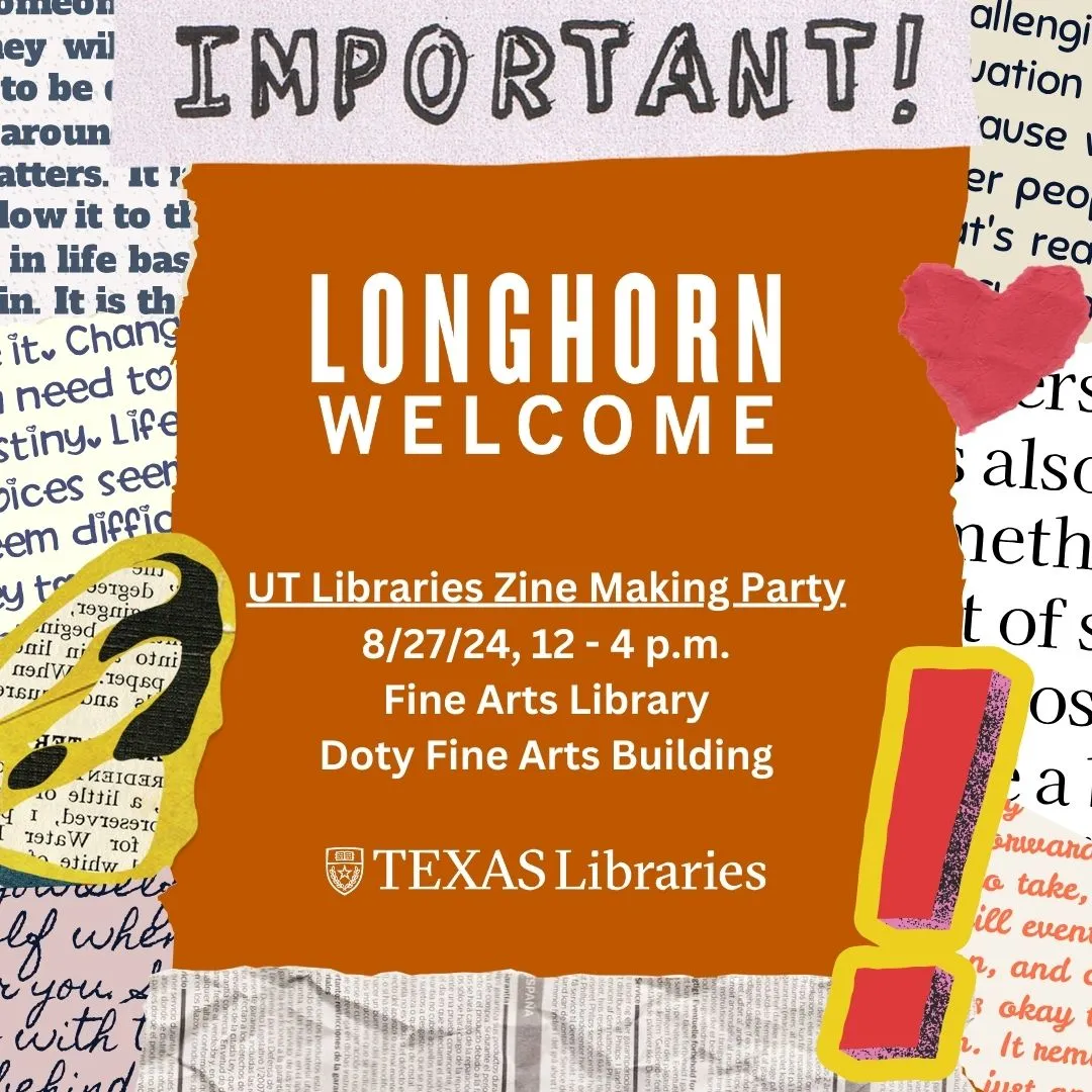 Longorn Welcome event for Zine Making Party