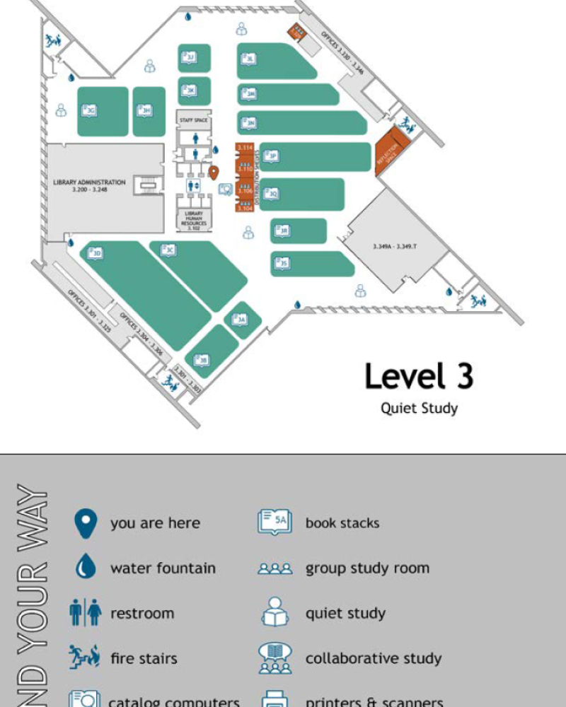 map of pcl floor 3
